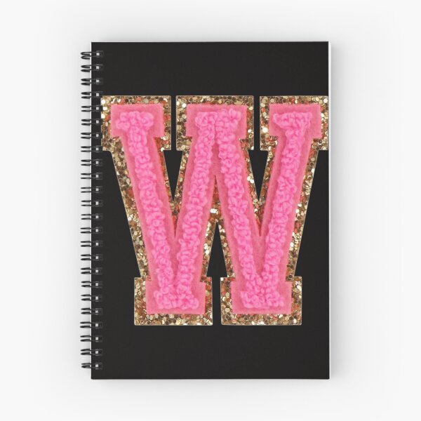 Item preview, W - Bubblegum Glitter Varsity Letter Patches designed and sold by Monograms Ultd.