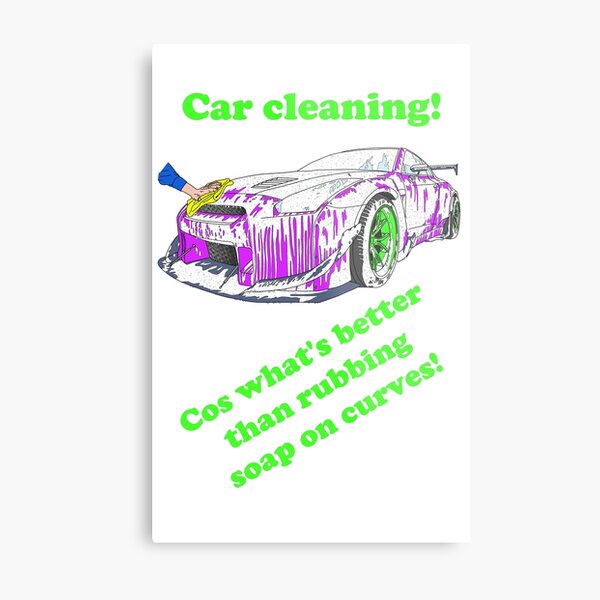 Classic Car Detailer' Poster, picture, metal print, paint by