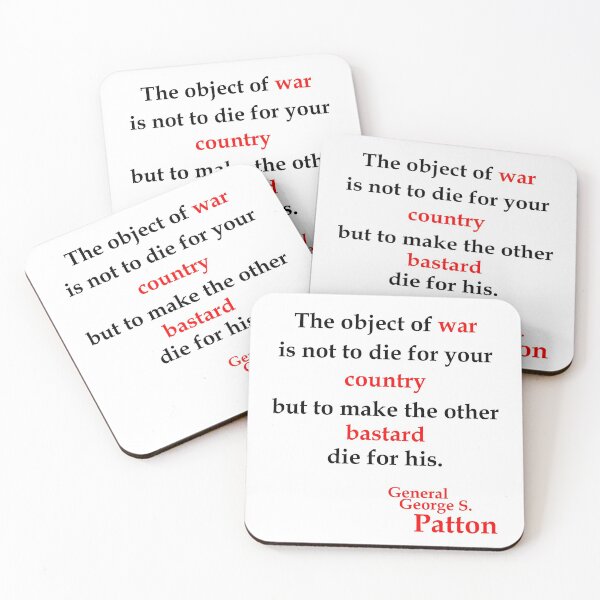 Item preview, Object of war - Patton (WhiteT) designed and sold by OleKurmudgeon.