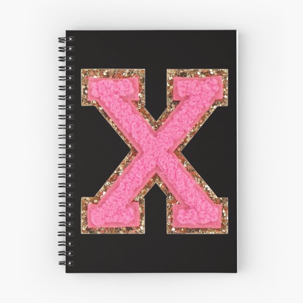 Item preview, X - Bubblegum Glitter Varsity Letter Patches designed and sold by Monograms Ultd.