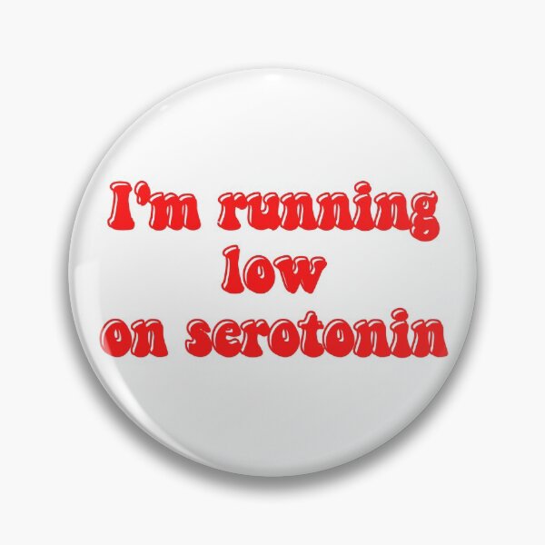 Item preview, im running low on serotonin girl in red lyrics  designed and sold by emsfunkydesigns.