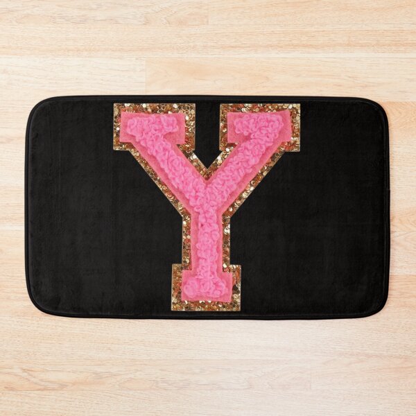 Item preview, Y - Bubblegum Glitter Varsity Letter Patches designed and sold by Monograms Ultd.