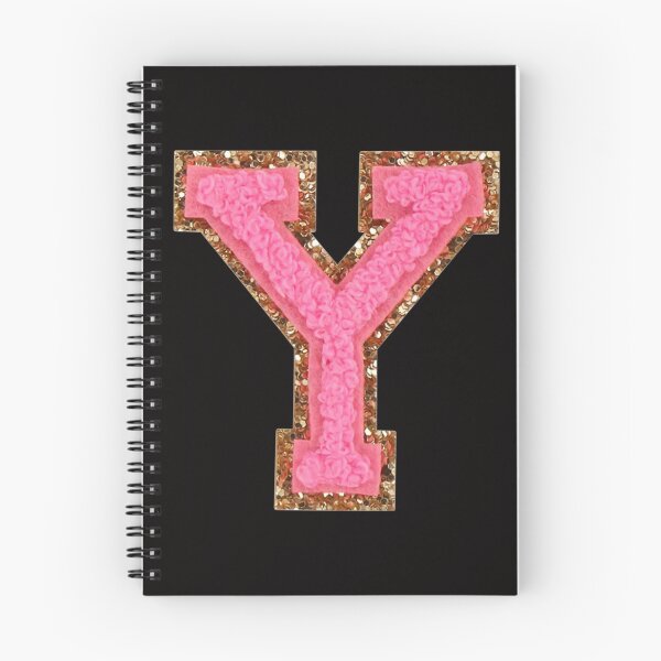 Item preview, Y - Bubblegum Glitter Varsity Letter Patches designed and sold by Monograms Ultd.