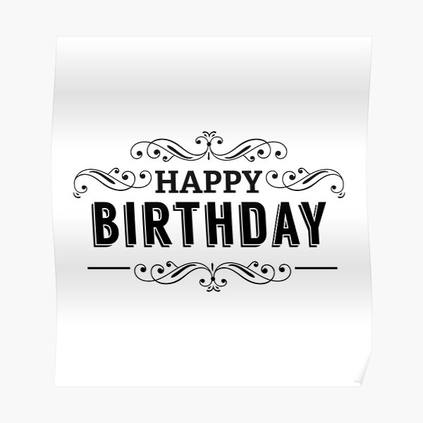 Bon Anniversaire Posters Redbubble