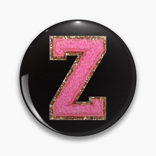 Item preview, Z - Bubblegum Glitter Varsity Letter Patches designed and sold by Monograms Ultd.