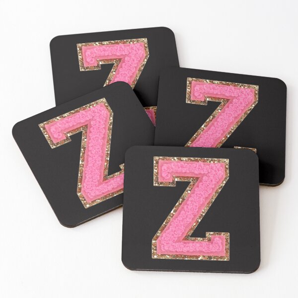 Item preview, Z - Bubblegum Glitter Varsity Letter Patches designed and sold by Monograms Ultd.