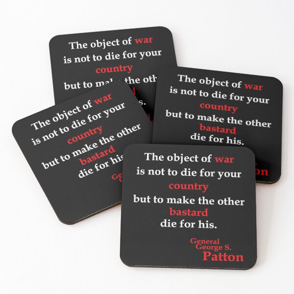 Item preview, Object of war - Patton (BlackT) designed and sold by OleKurmudgeon.