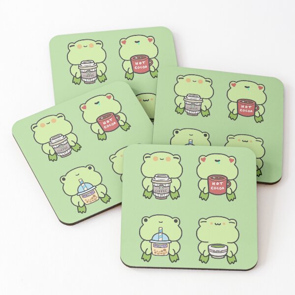 Item preview, Collection Cozy Frogs Coffee Hot Cocoa Milk Tea Matcha Kawaii designed and sold by patrick10reyes.
