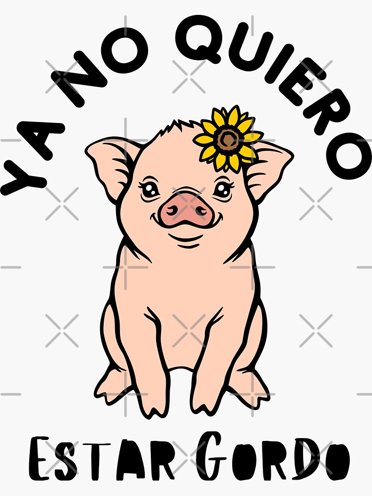 ya no quiero estar gordo sticker for sale by ali hökerek redbubble