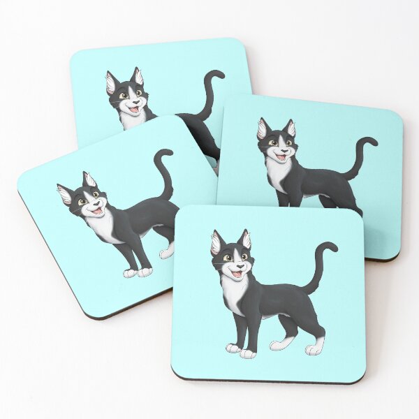Item preview, Black and White Tuxedo Cat designed and sold by caseysketches.