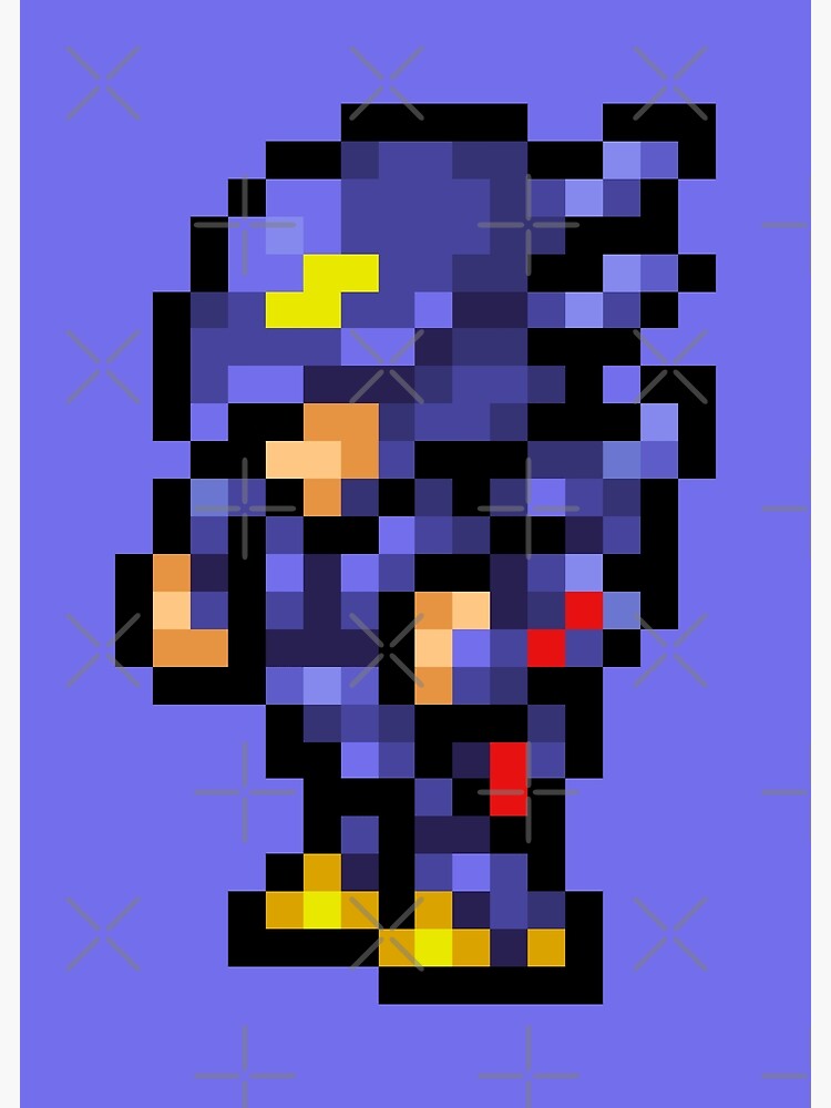 Imagem: Dark Sonic Sprite, Pixel Art Maker