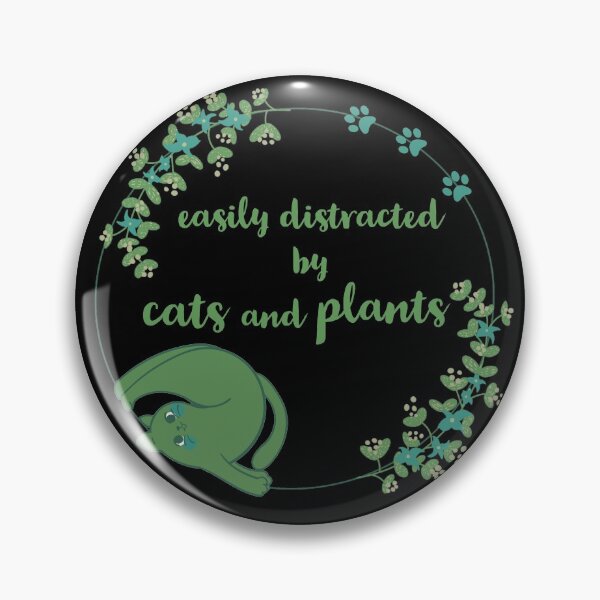 Item preview, easily distracted by cats and plants  designed and sold by Laura-stbr.