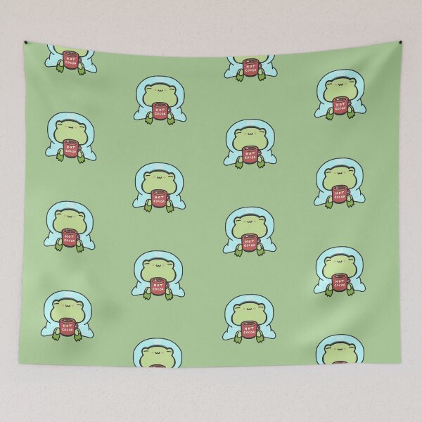 Item preview, Blue Blanket Cozy Frog Hot Cocoa designed and sold by patrick10reyes.