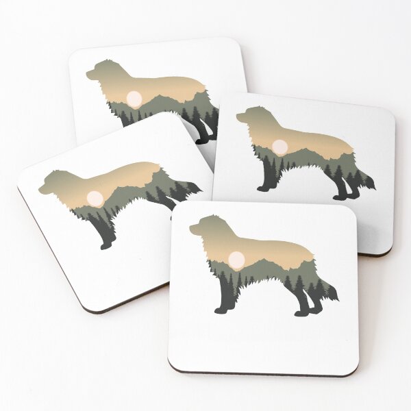 Item preview, australian shepherd dog forest mountain sunset gift designed and sold by alaechamlal.