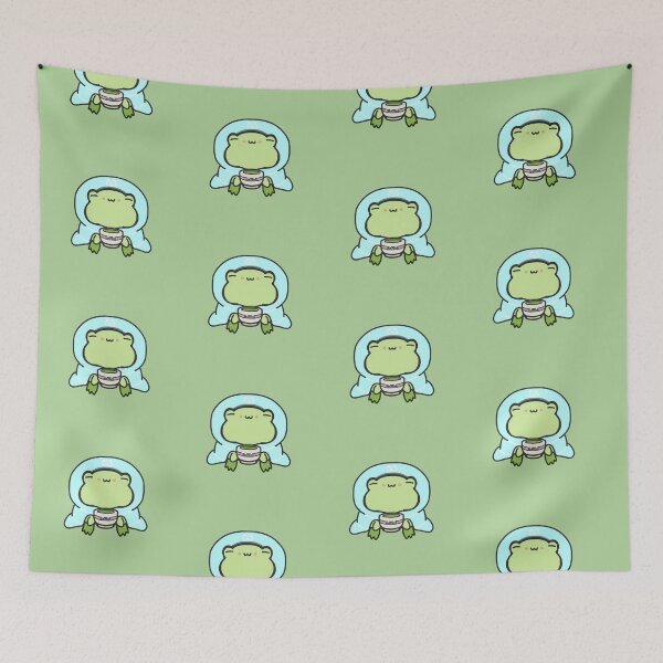 Item preview, Blue Blanket Cozy Frog Matcha designed and sold by patrick10reyes.