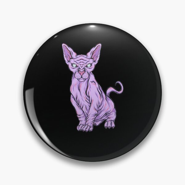 Item preview, Pastel Goth Sphynx Cat Breeders - Kitty Vaporwave designed and sold by PinkyTree.
