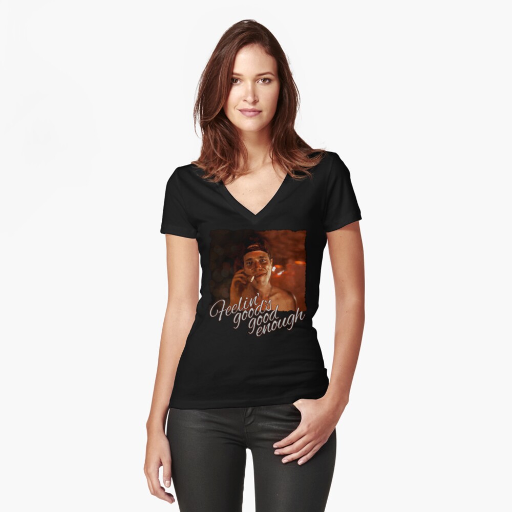 Item preview, Fitted V-Neck T-Shirt designed and sold by CelebrateOurEnd.