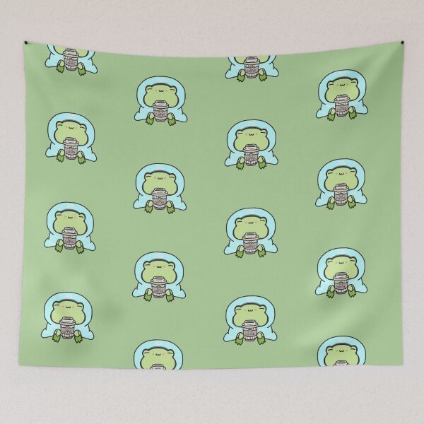 Item preview, Blue Blanket Cozy Frog Coffee designed and sold by patrick10reyes.