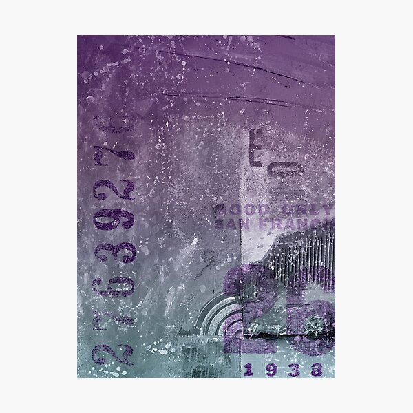 Purple abstract Photographic Print