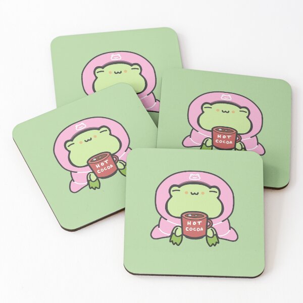 Item preview, Pink Blanket Cozy Frog Hot Cocoa designed and sold by patrick10reyes.