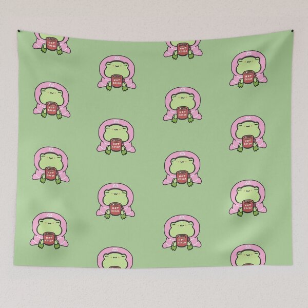 Item preview, Pink Blanket Cozy Frog Hot Cocoa designed and sold by patrick10reyes.