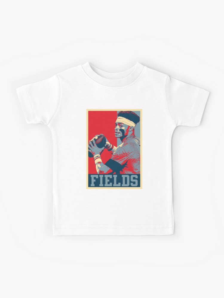 Soldier Fields, Justin Fields, Chicago Bears Kids T-Shirt for Sale by  be-claireful