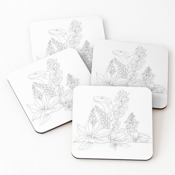 Item preview, Snake in Flowers designed and sold by DioskiArt.