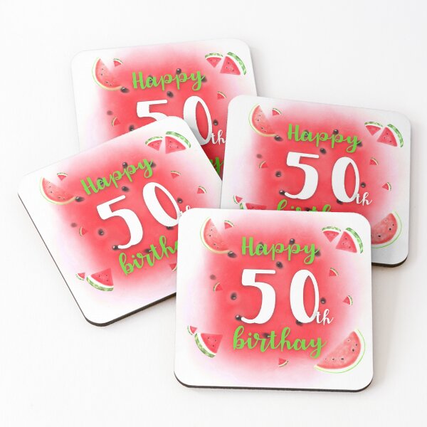 Item preview, Watermelon Happy 50th Birthday designed and sold by Dutlu.