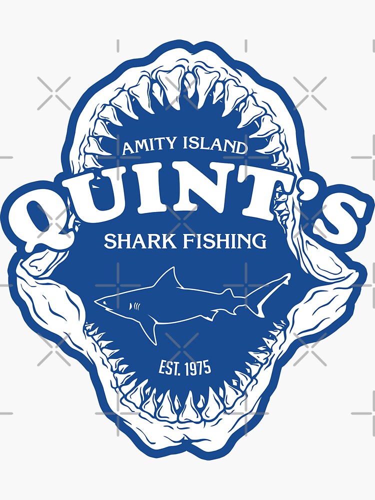 Quints Shark Fishing - Jaws Sticker for Sale by graphixzone101