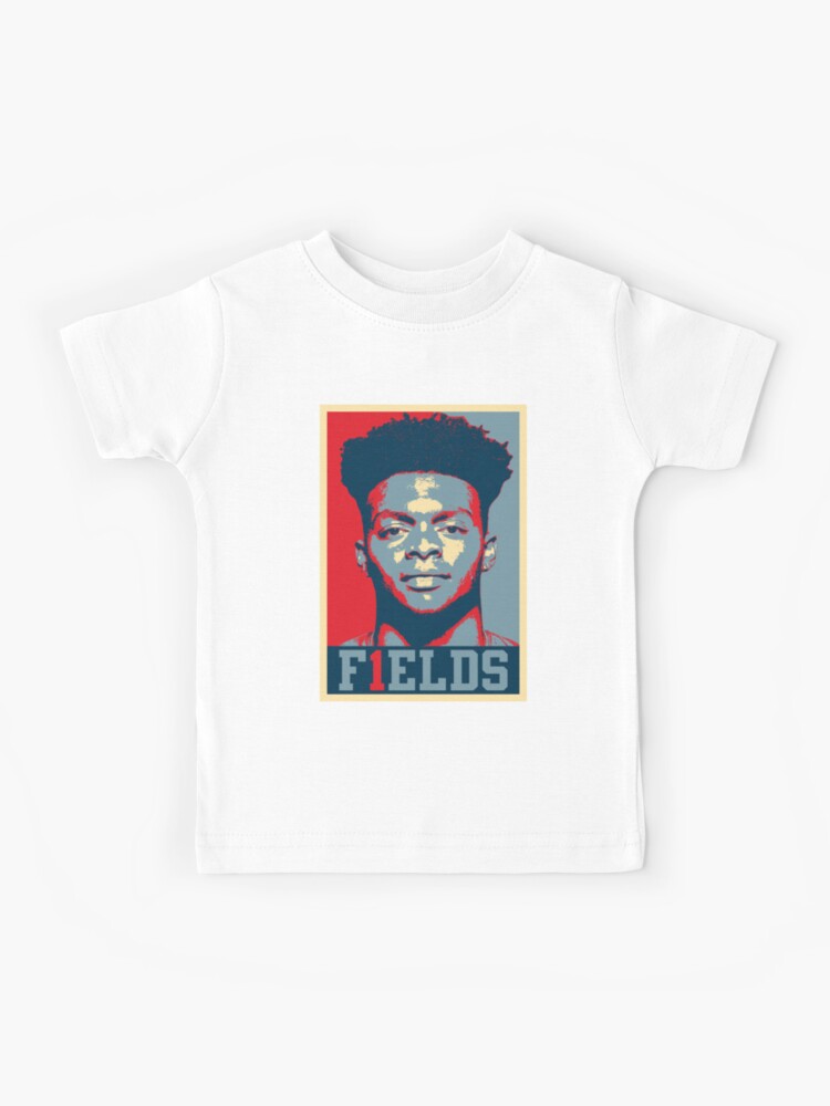 Soldier Fields, Justin Fields, Chicago Bears Kids T-Shirt for Sale by  be-claireful