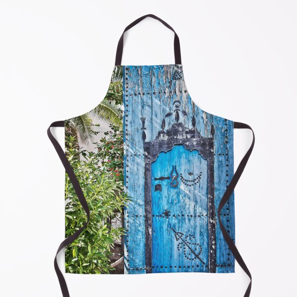 Item preview, Oriental garden with blue door designed and sold by Delphimages Art.