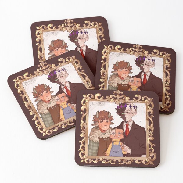 Item preview, Underscore-Beloved Family Portrait (Tubbo, Ranboo, and Michael) designed and sold by caffeineCryptid.