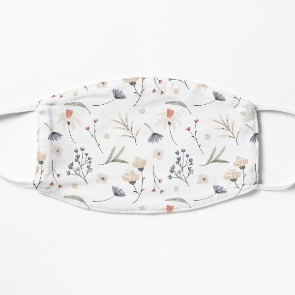 Aquarelle Floral Masque sans plis