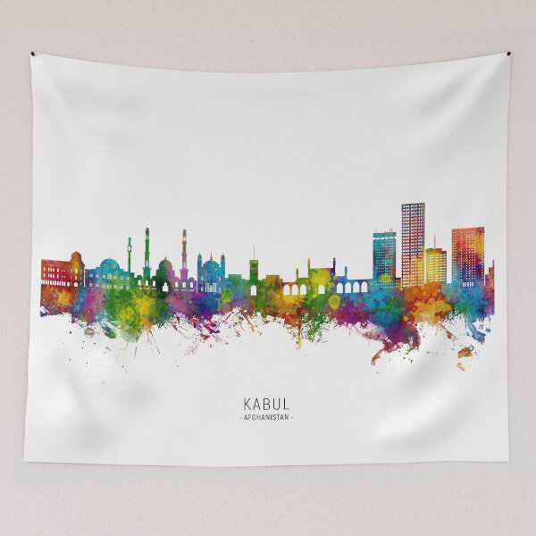 Item preview, Kabul Afghanistan Skyline designed and sold by ArtPrints.