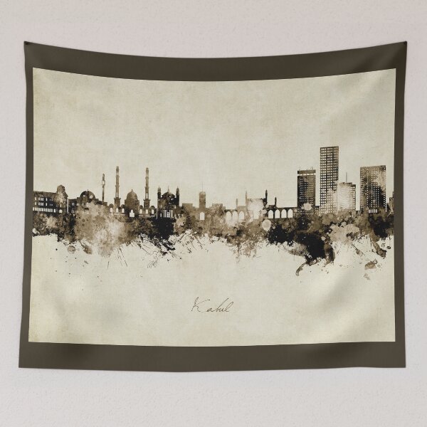Item preview, Kabul Afghanistan Skyline designed and sold by ArtPrints.