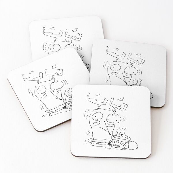 Item preview, Dead Inside Coffee Deer designed and sold by herb-the-alien.