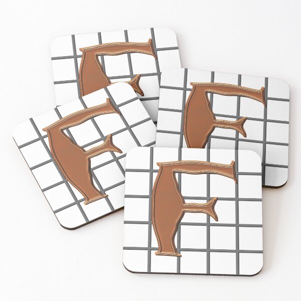 Item preview, Monogram F in copper designed and sold by leobrix.
