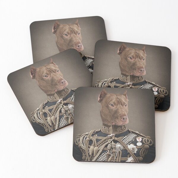 Item preview, Portrait of a purebred American Pit Bull Terrier dog designed and sold by david parry.