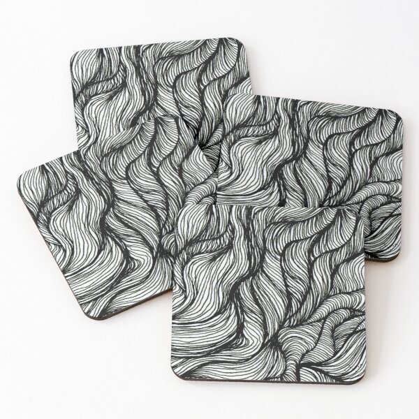 Item preview, Hair Waves black and white designed and sold by Susanne Margarete Lutz.