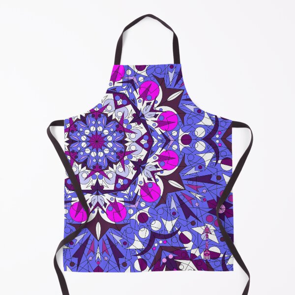 Item preview, kaleidoscope patchwork flower mandala triangle points pink blue designed and sold by anzhelikamilisa.