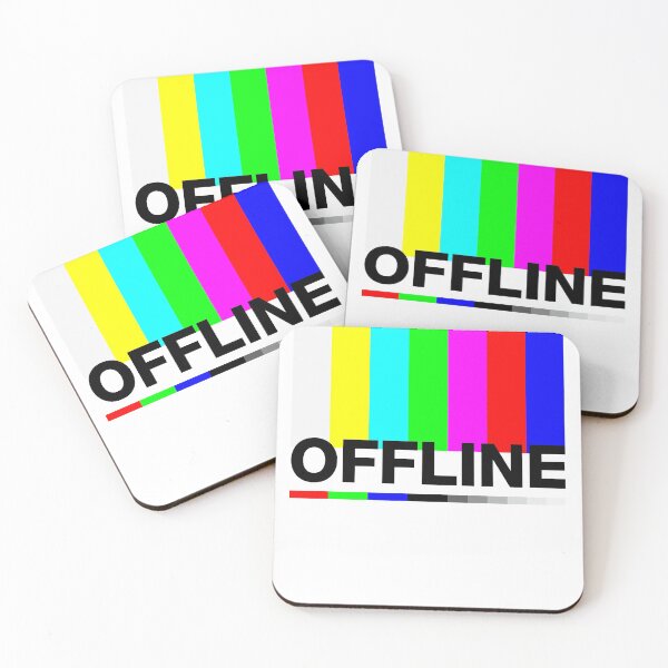 Item preview, "Offline" error message, no signal, test screen designed and sold by TrueType.