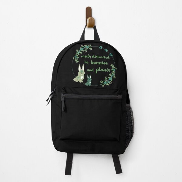 Item preview, easily distracted by bunnies and plants designed and sold by Laura-stbr.