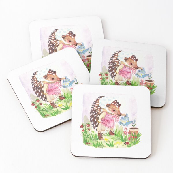 Item preview, cute garden hedgehog designed and sold by Paperina.