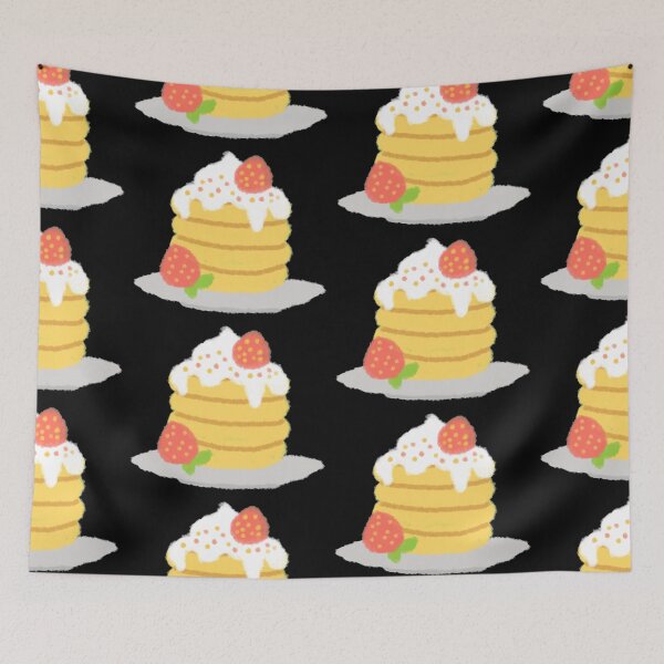 Item preview, kawaii Japanese Fluffy Pancakes strawberries cream designed and sold by GLwithUs.