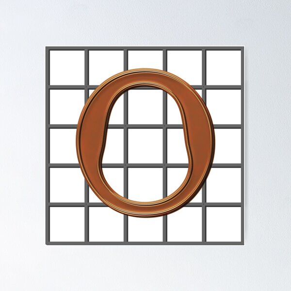 Item preview, Monogram O in copper designed and sold by leobrix.