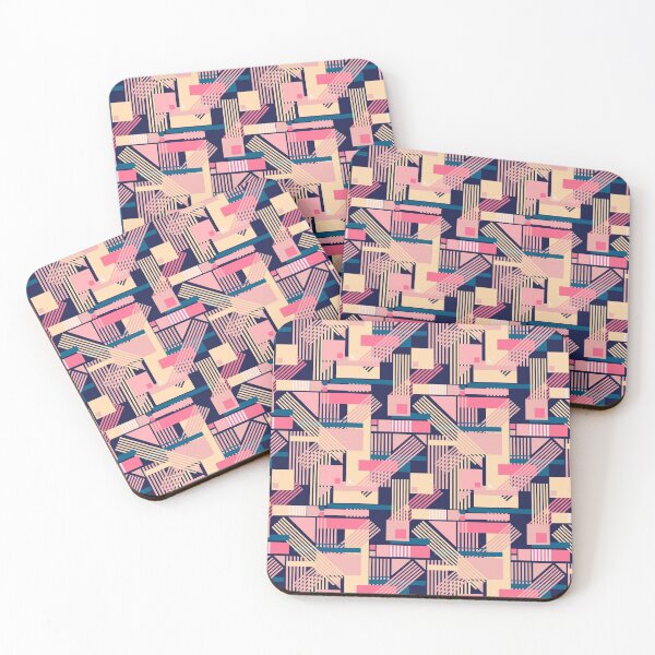Item preview, abstract geometric trendy pastel colors pattern designed and sold by cutecrazytshirt.