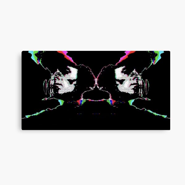 Heron Stencil Canvas Print