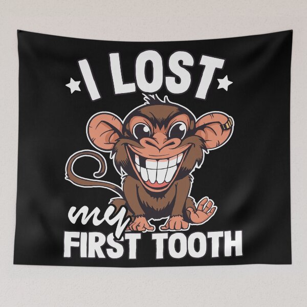 Item preview, I Lost My First Tooth Tooth Fairy Teeth Out Monkey Boys designed and sold by Stronzi.