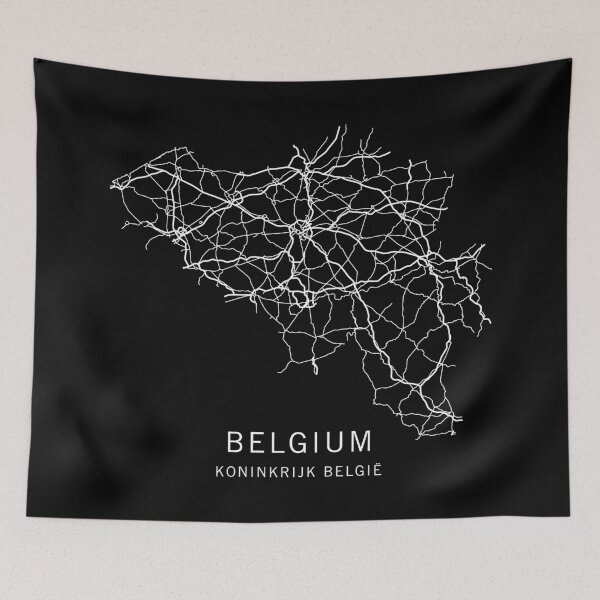 Item preview, Belgium Road Map  designed and sold by clarkstpress.