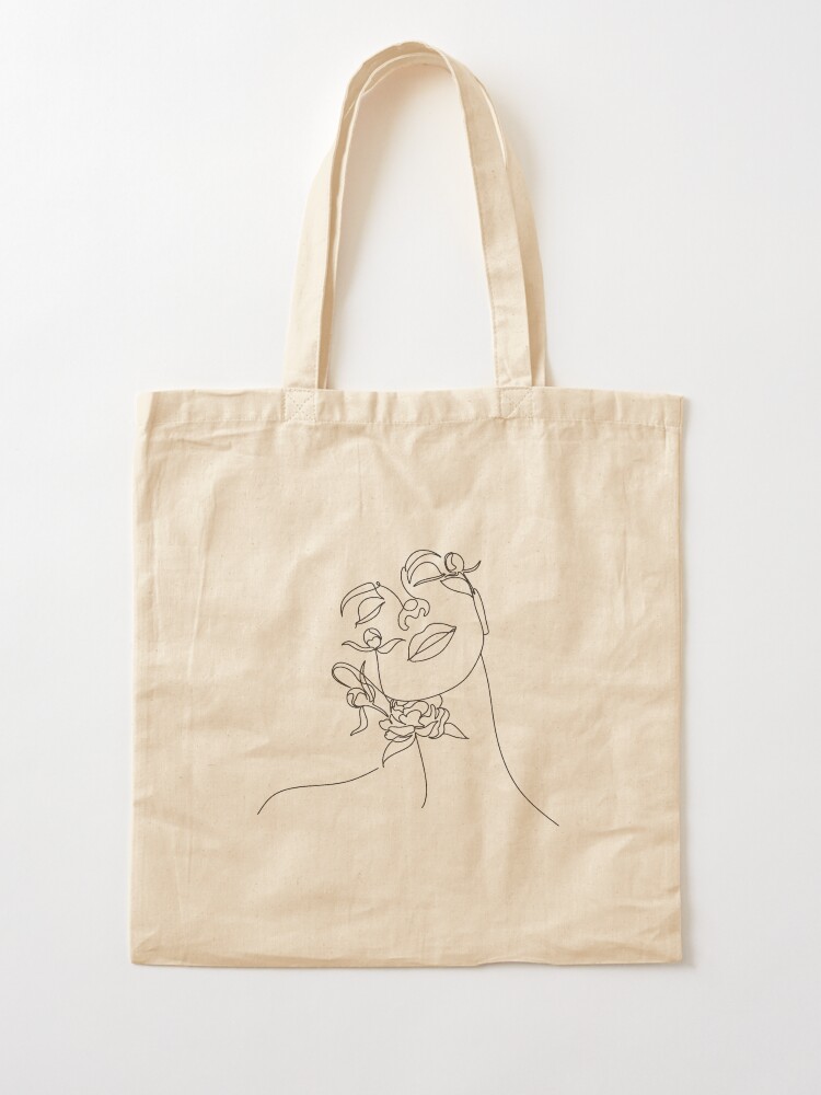 Woman Line Art, Fashion art, Minimalist Print, Scandinavian art, Modern  art, Wall art, Print, Minimalistic, Modern Poster Tote Bag